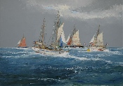 Régate de vieux gréments - 92 x 65 cm